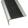Anodised Aluminium Stair Nosing with Carborundum Insert- 37mm x 75mm x 3620mm